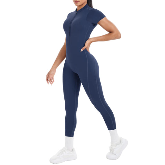 Sexy Backless Bodycon Scrunch Jumpsuit