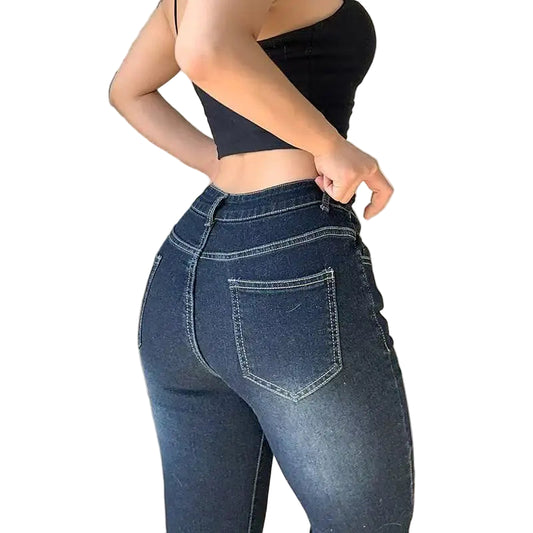 Vintage Low Waist Flare Korean Style Jeans
