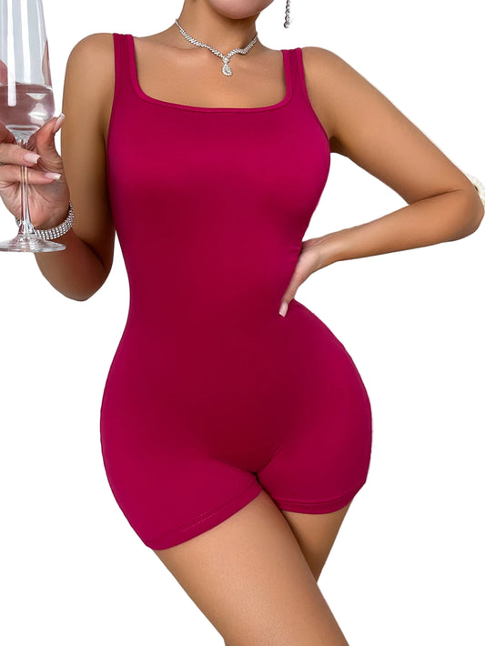 Women’s Sexy Backless Tank Romper