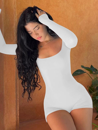 Backless Lace-Up Sexy Playsuit