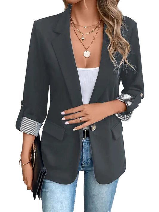 New Fashionable Casual Button Up Coat