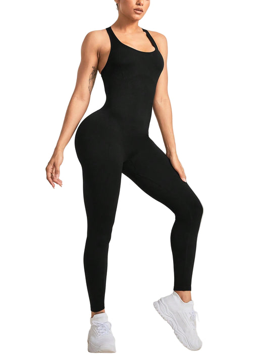 Seamless One Piece Yoga Workout Jumpsuit